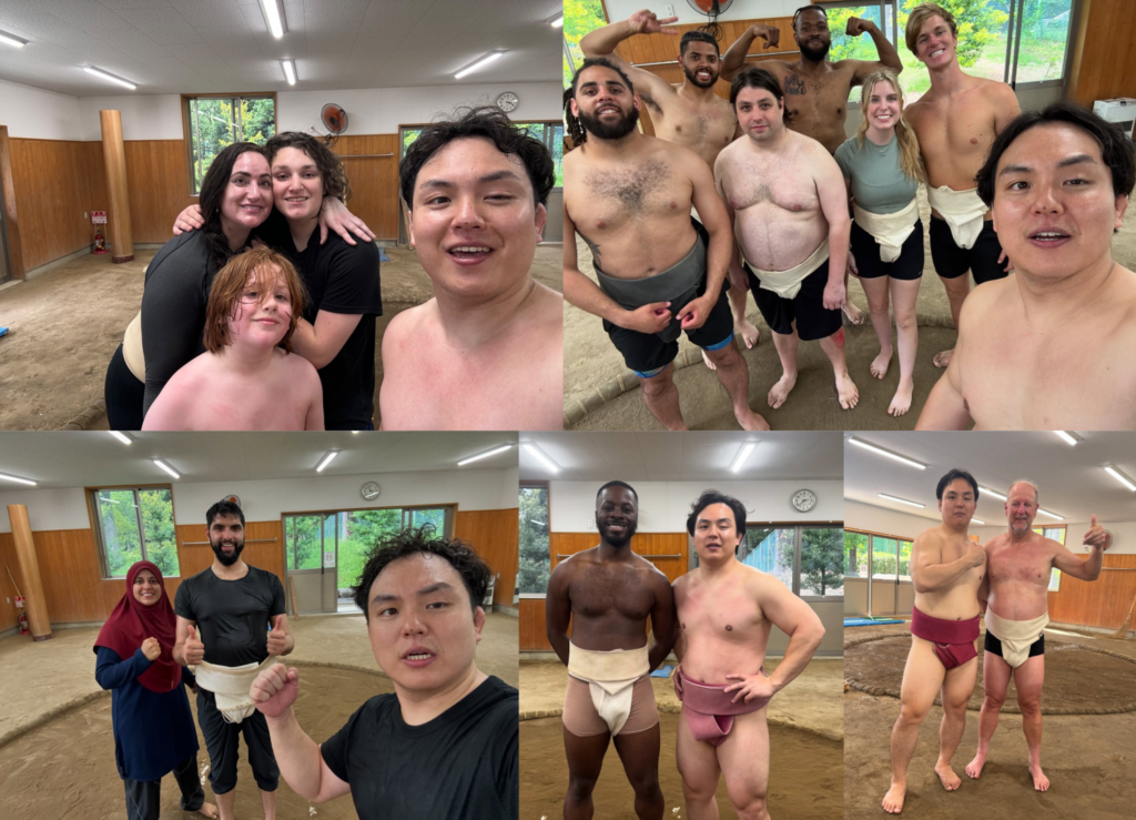 Everyone can enjoy our sumo experience.